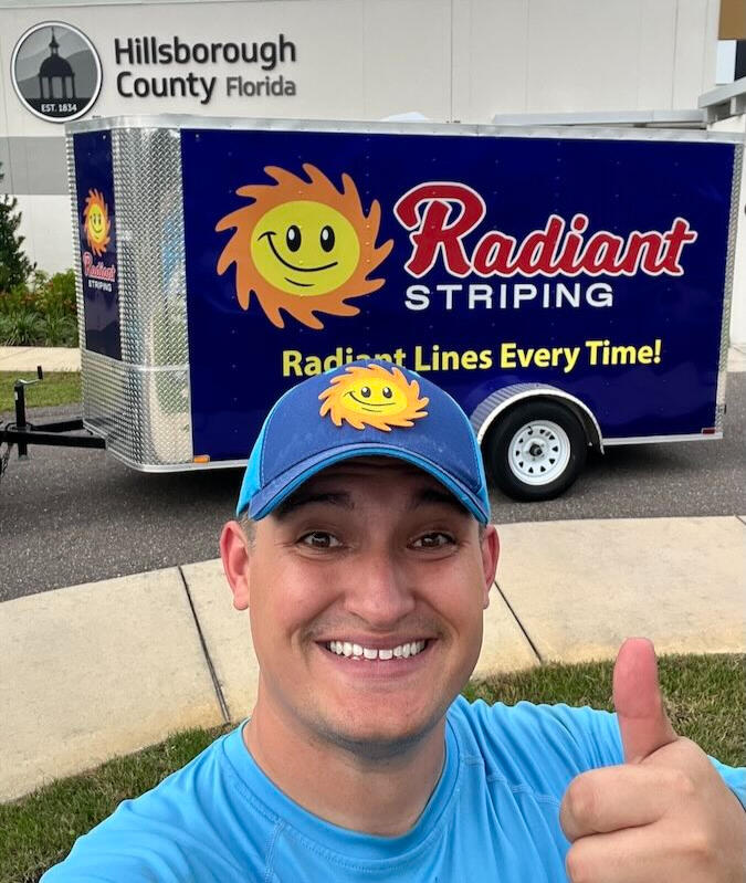 Radiant Striping at Hillsborough County Florida